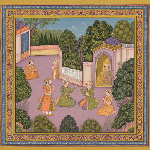 Mughal Garden Miniature