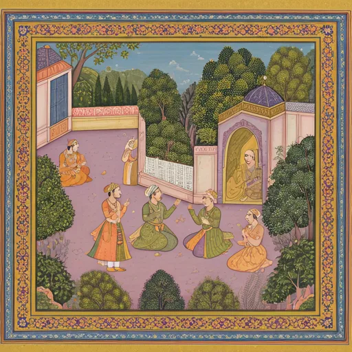 Mughal Garden Miniature