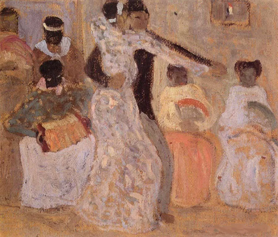El Tango oil painting by Uruguayan artist Pedro Figari showing Afro-Rio de la Plata dancers — the African candombe and milonga traditions are the direct cultural ancestors of tango, documented since 1789