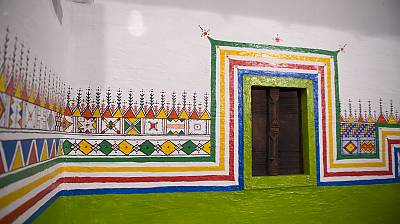 Al-Qatt Al-Asiri, female traditional interior wall decoration in Asir, Saudi Arabia