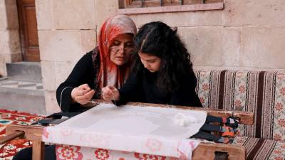 Antep İşi, drawn thread embroidery of Gaziantep