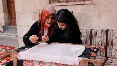 Antep İşi, drawn thread embroidery of Gaziantep