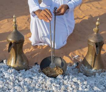 Arabic coffee, a symbol of generosity