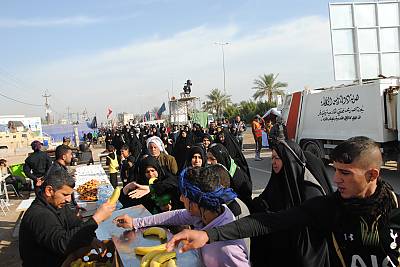 Provision of services and hospitality during the Arba'in visitation