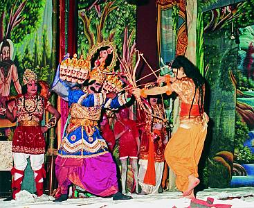 Ramlila, the traditional performance of the Ramayana