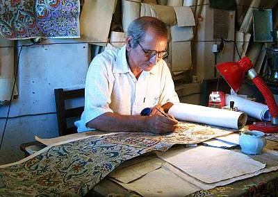 Traditional skills of carpet weaving in Kashan